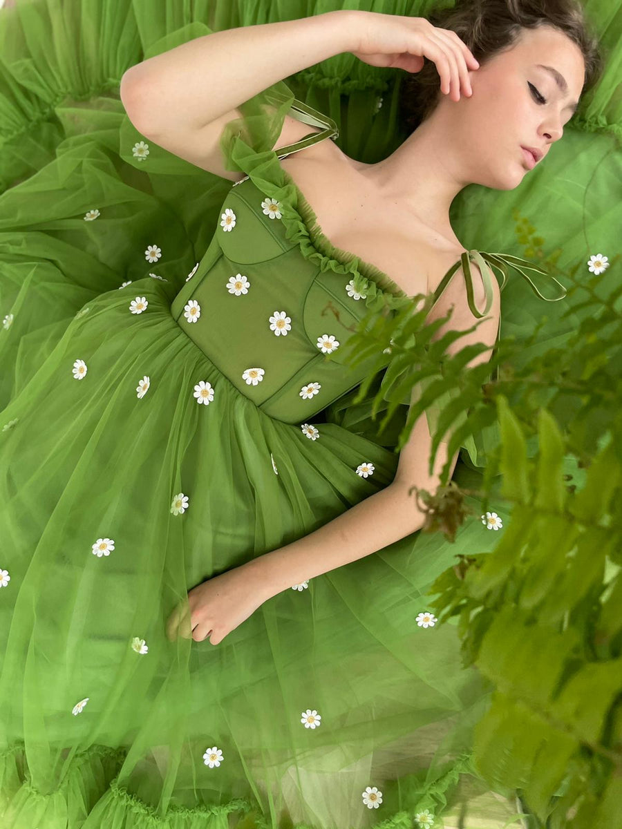 Dream Daisy Ruffle Dress | Teuta Matoshi